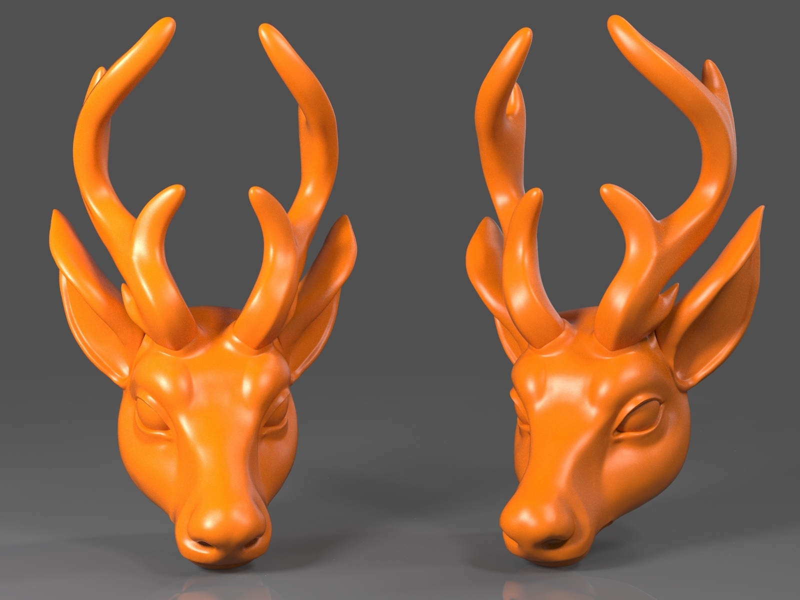 Free STL file Deer Head02 🦌・3D printing template to download・Cults